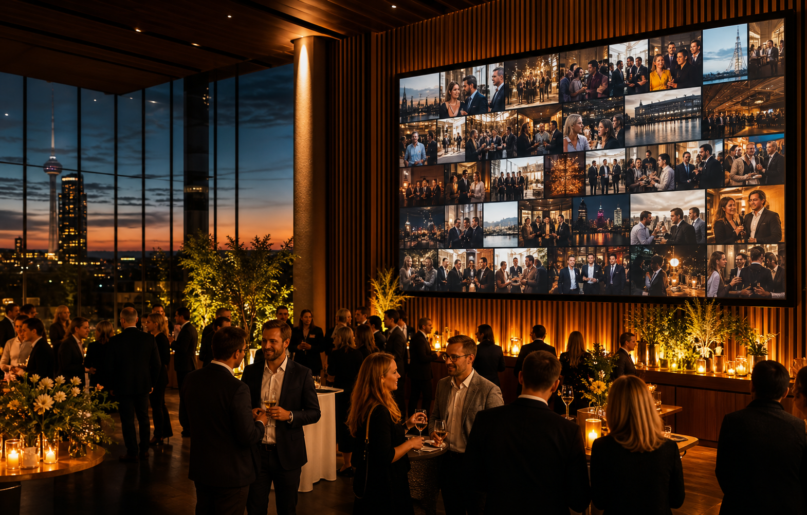 LiveWall mit Eventfotos